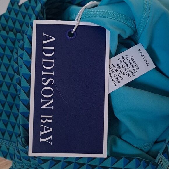 NWT Addison Bay Leggings Totally Teal Geo Print Pattison Leggings XS - Picture 5 of 7